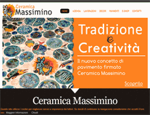 Tablet Screenshot of ceramicamassimino.com